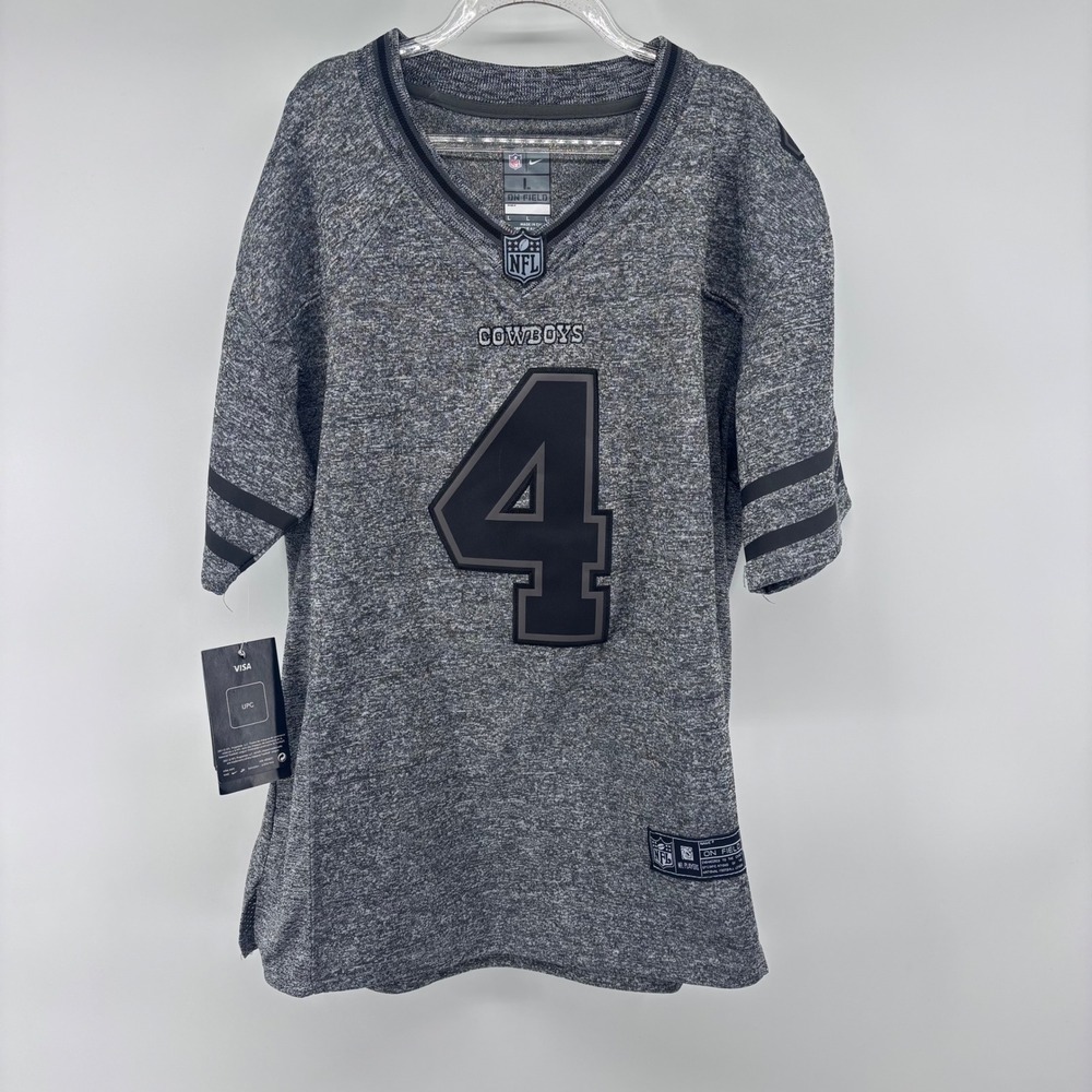Nike NFL Dallas Cowboys Dan Prescott #4 Jersey Top - Kids size L‎